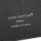 Louis Vuitton Passport Case Couverture NM Leather Monogram Eclipse Canvas Black — view 6
