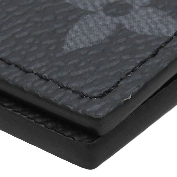 Louis Vuitton Passport Case Couverture NM Leather Monogram Eclipse Canvas Black — view 4