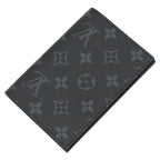 Louis Vuitton Passport Case Couverture NM Leather Monogram Eclipse Canvas Black — view 2