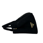 Prada Canapa Triangle Logo Canvas 2-Way Shoulder Bag Mini Tote Black — view 5