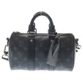 Louis Vuitton Monogram Eclipse City Keepall Leather 2-Way Shoulder Bag Black