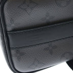 Louis Vuitton Monogram Eclipse City Keepall Leather 2-Way Shoulder Bag Black — view 8