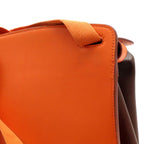 Hermes Sherpa PM Backpack Amazonia Leather Orange Dark Brown — view 7