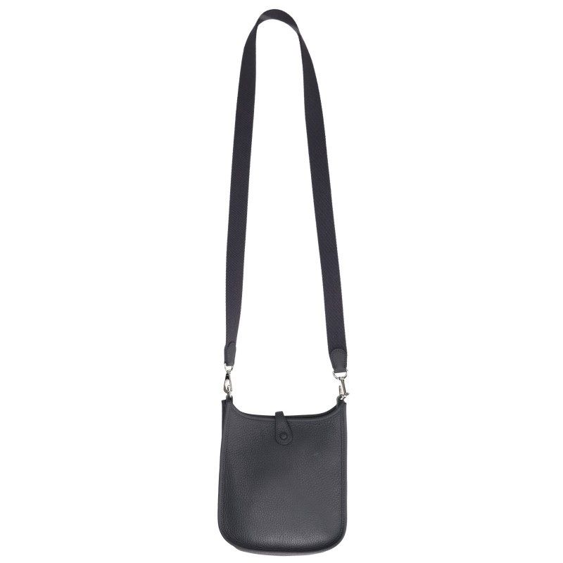 Hermes Evelyne TPM Silver Taurillon Clemence Leather Shoulder Bag TPM — view 2