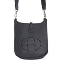 Hermes Evelyne TPM Silver Taurillon Clemence Leather Shoulder Bag TPM