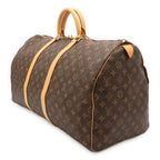 Louis Vuitton Monogram Keepall 55 Boston Bag Purse — view 2