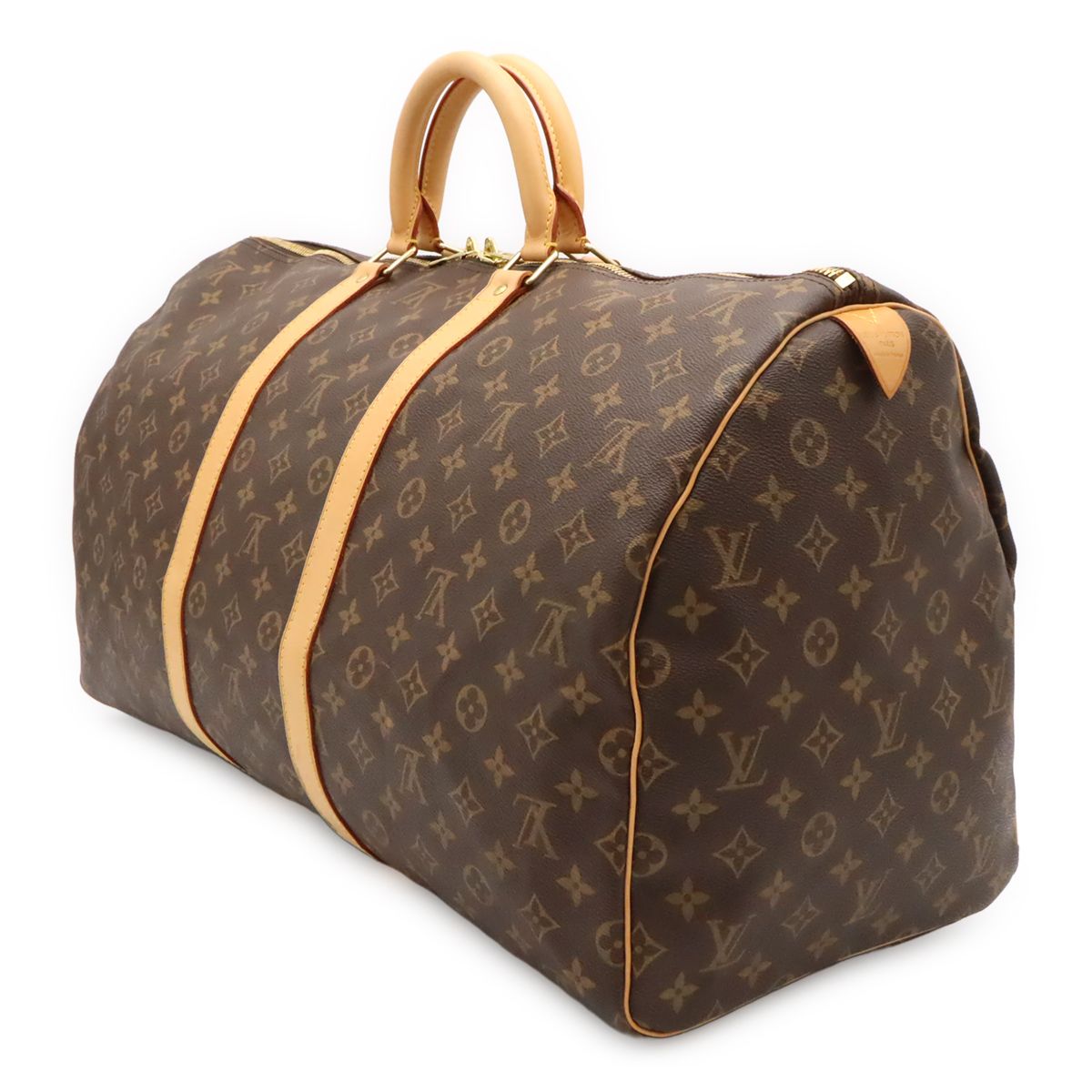 Louis Vuitton Monogram Keepall 55 Boston Bag Purse — view 2