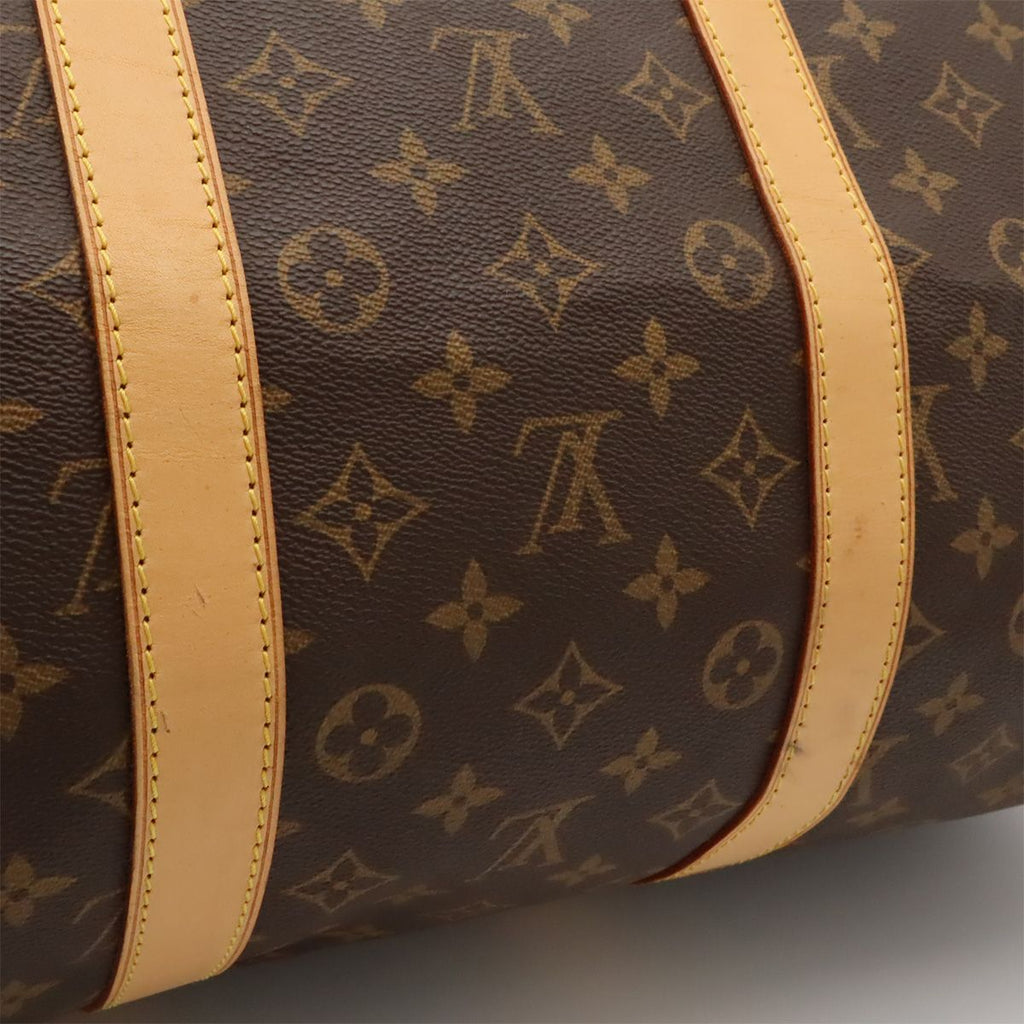 Louis Vuitton Monogram Keepall 55 Boston Bag Purse — view 7