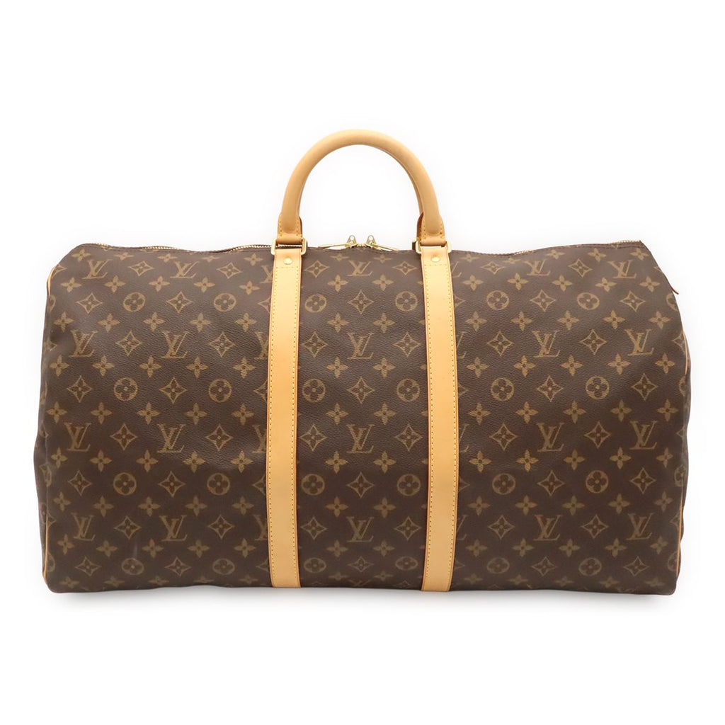 Louis Vuitton Monogram Keepall 55 Boston Bag Purse