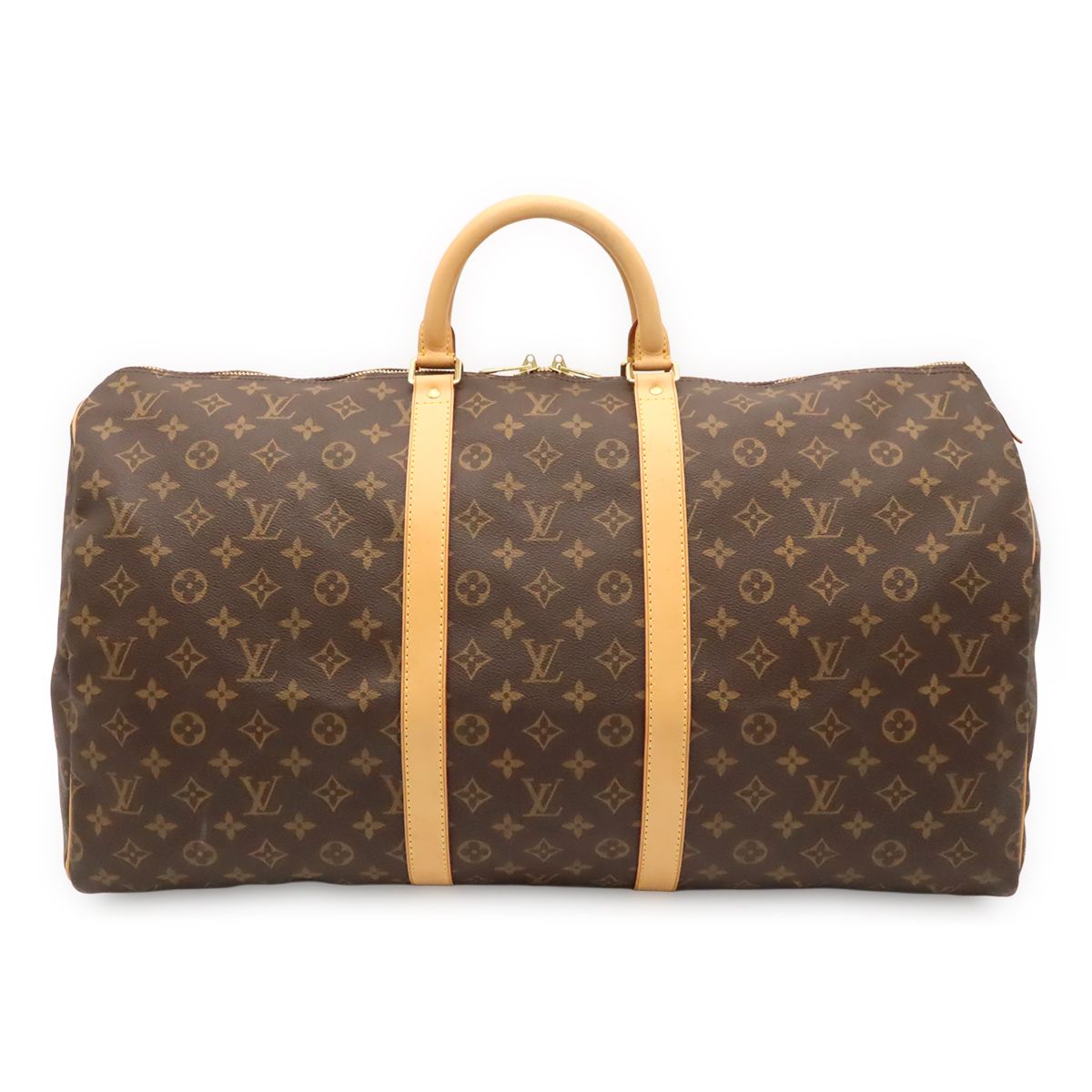 Louis Vuitton Monogram Keepall 55 Boston Bag Purse