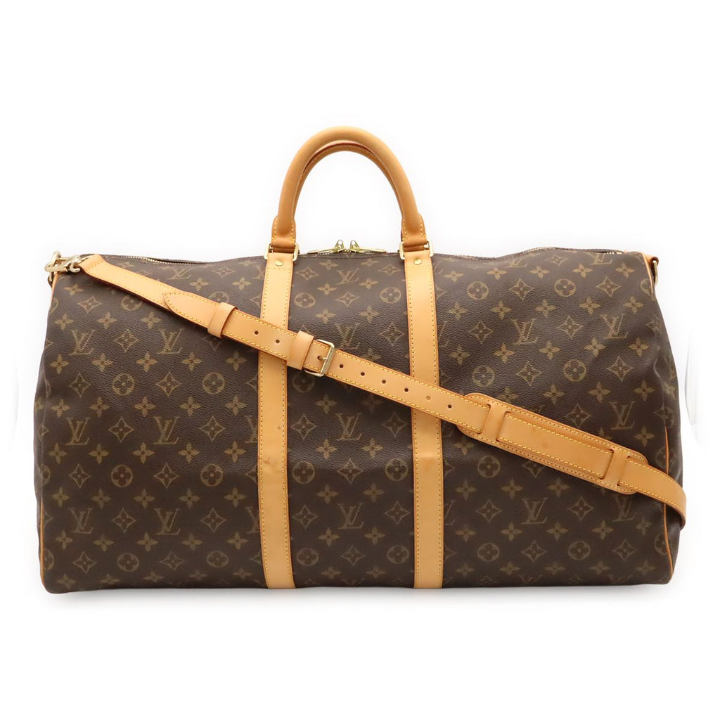 Louis Vuitton Monogram Keepall Bandouliere 55 Boston Bag Purse 2-Way