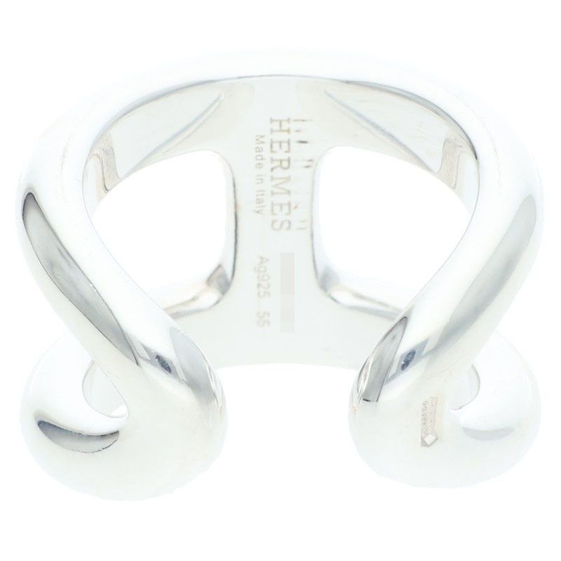 Hermes Osmose GM Silver Ring — view 2