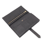 Hermes Bearn Soufflet Wallet Bifold Veau Epsom Black Gold — view 5
