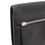 Hermes Dogon Recto Verso Long Wallet Bifold Togo Leather Black Silver — view 5