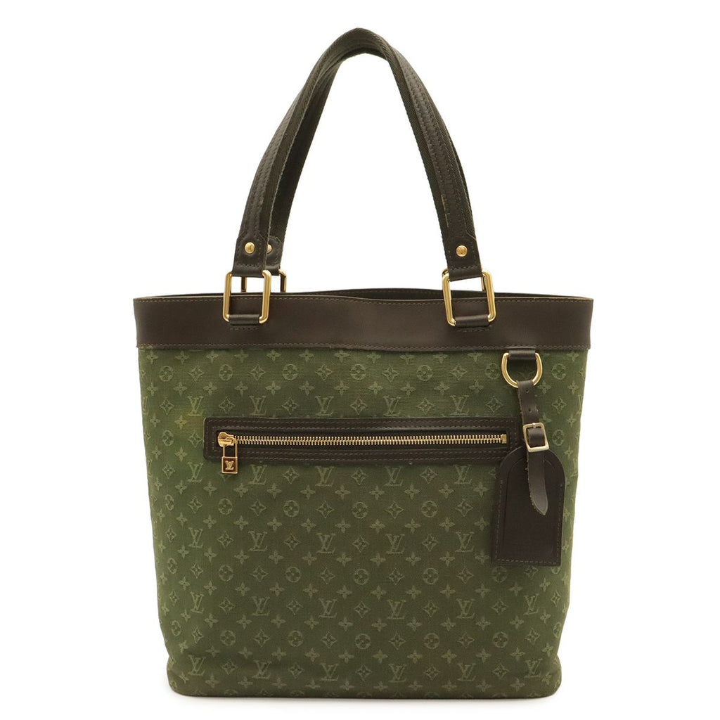 Louis Vuitton Monogram Mini Lucille GM Tote Shoulder Bag Canvas Leather Khaki