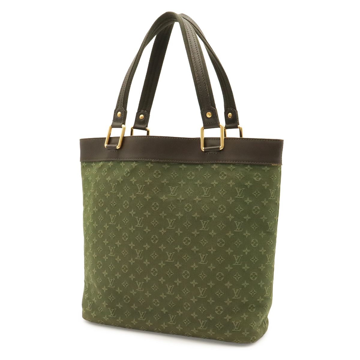 Louis Vuitton Monogram Mini Lucille GM Tote Shoulder Bag Canvas Leather Khaki — view 2