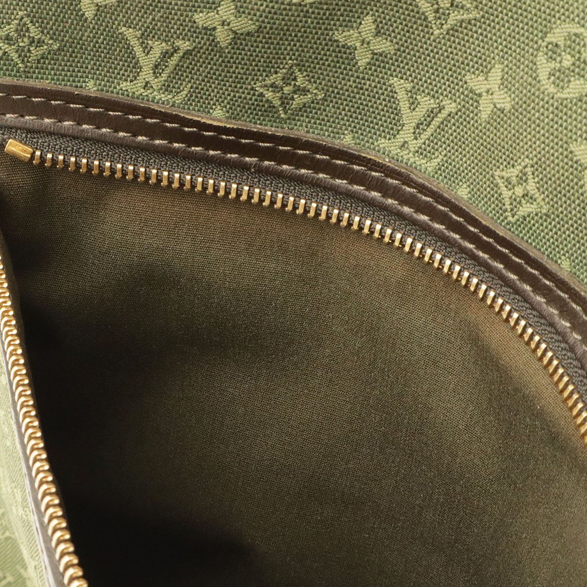 Louis Vuitton Monogram Mini Lucille GM Tote Shoulder Bag Canvas Leather Khaki — view 8