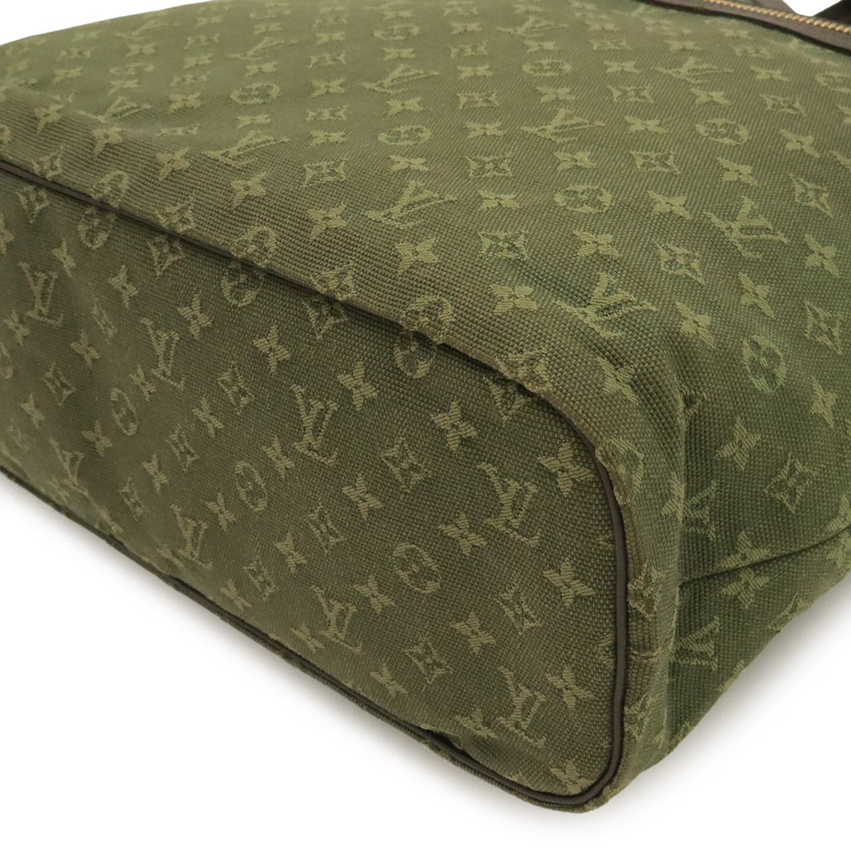 Louis Vuitton Monogram Mini Lucille GM Tote Shoulder Bag Canvas Leather Khaki — view 3