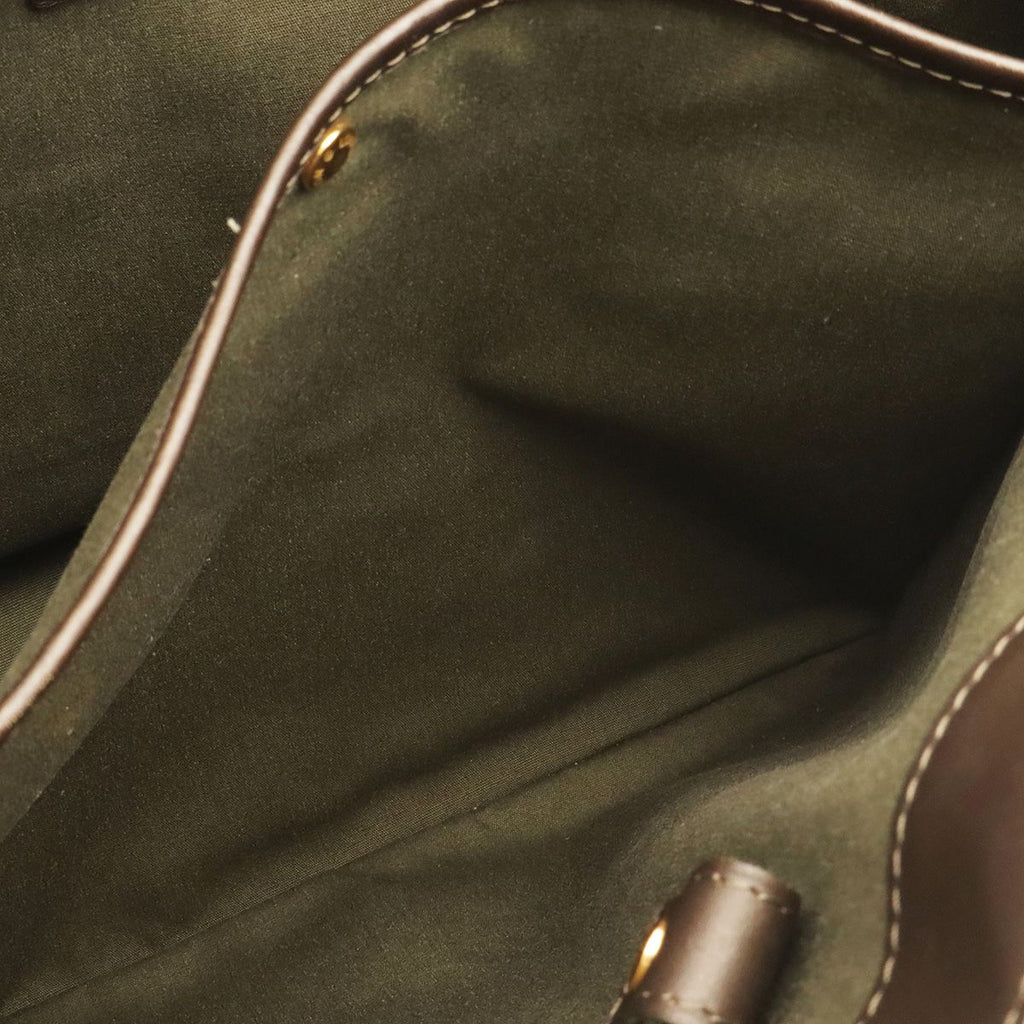 Louis Vuitton Monogram Mini Lucille GM Tote Shoulder Bag Canvas Leather Khaki — view 6