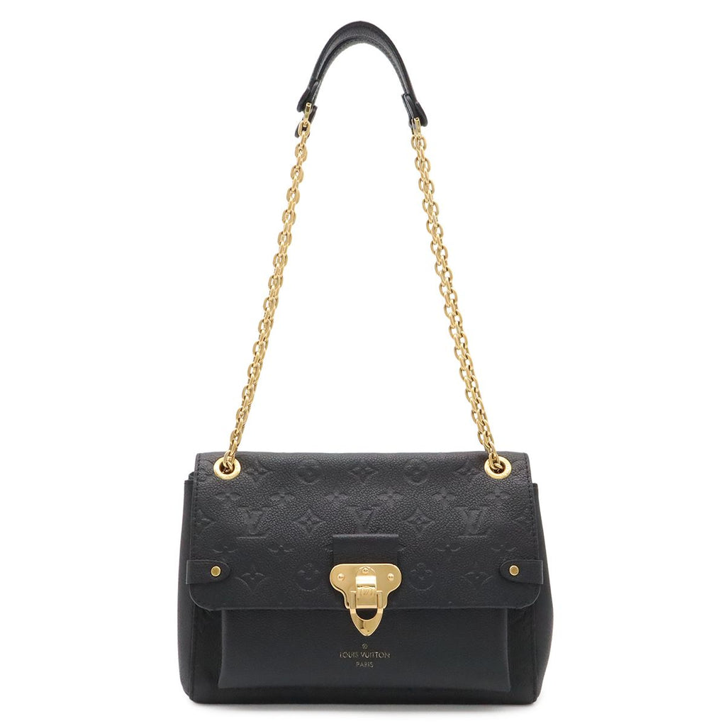 Louis Vuitton Monogram Empreinte Vavin PM Shoulder Bag Chain Noir Black