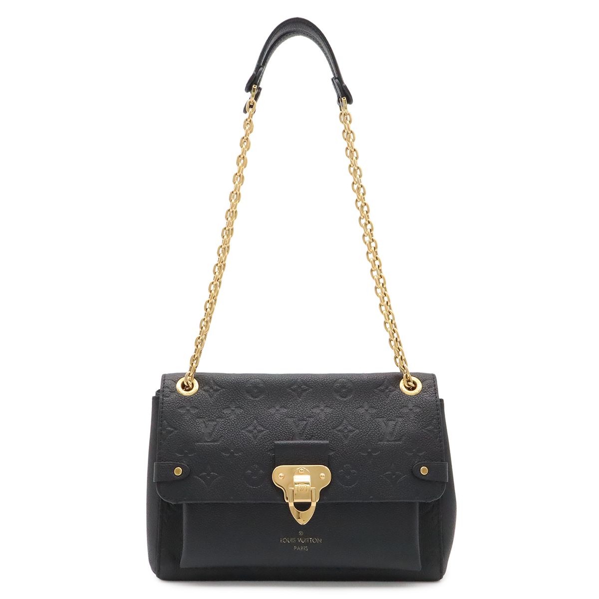 Louis Vuitton Monogram Empreinte Vavin PM Shoulder Bag Chain Noir Black