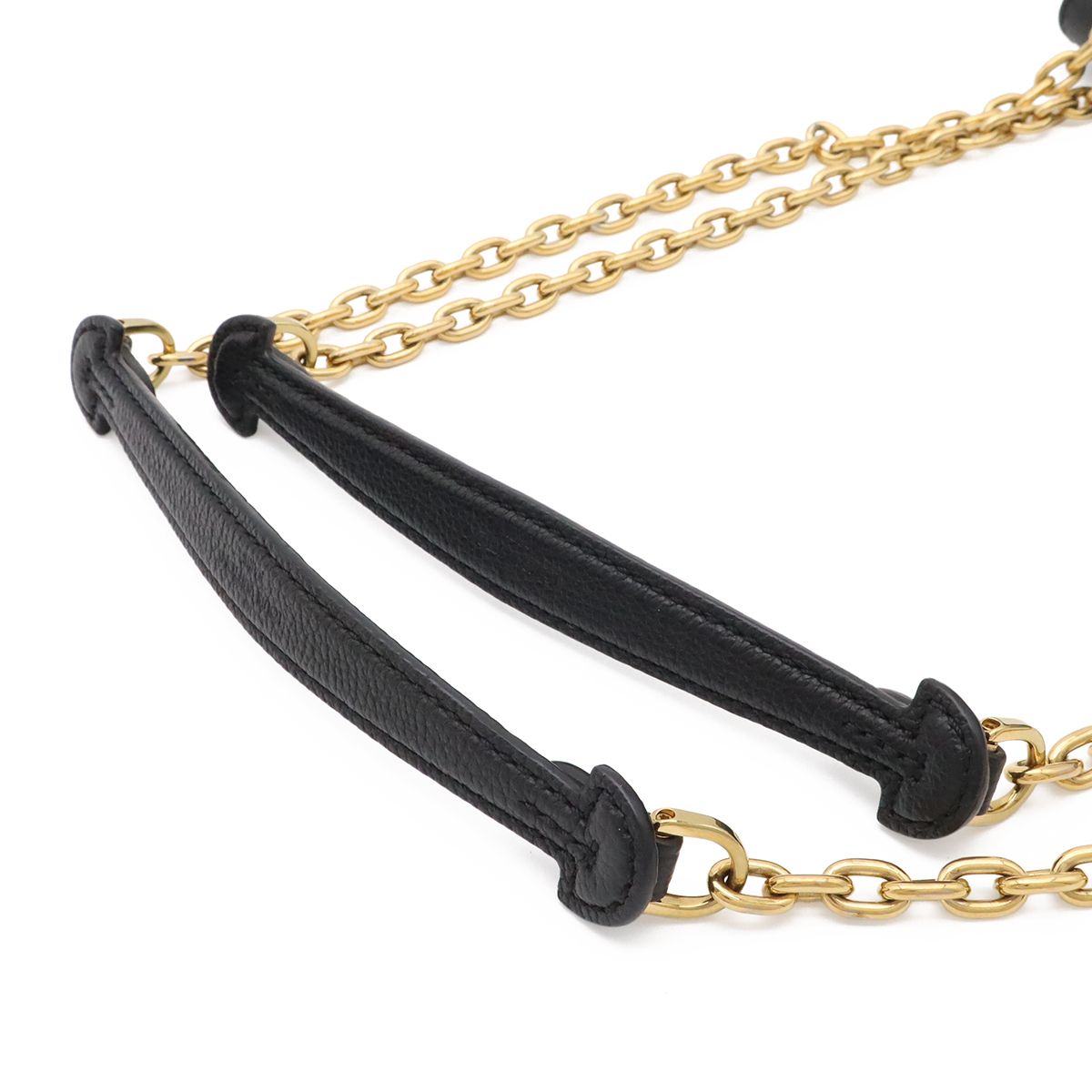 Louis Vuitton Monogram Empreinte Vavin PM Shoulder Bag Chain Noir Black — view 5
