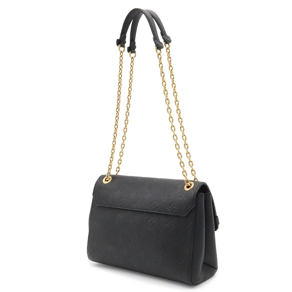 Louis Vuitton Monogram Empreinte Vavin PM Shoulder Bag Chain Noir Black — view 2