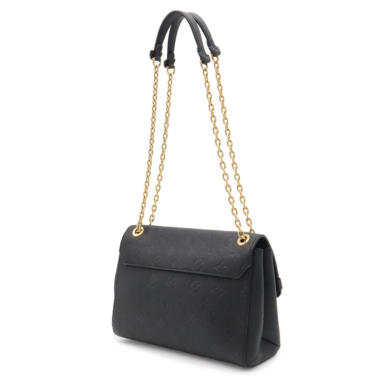 Louis Vuitton Monogram Empreinte Vavin PM Shoulder Bag Chain Noir Black — view 2