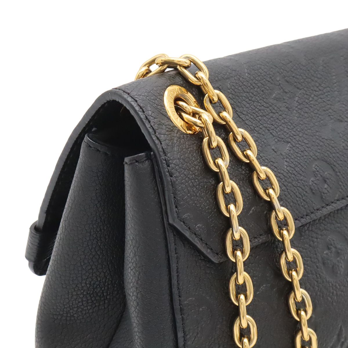 Louis Vuitton Monogram Empreinte Vavin PM Shoulder Bag Chain Noir Black — view 4