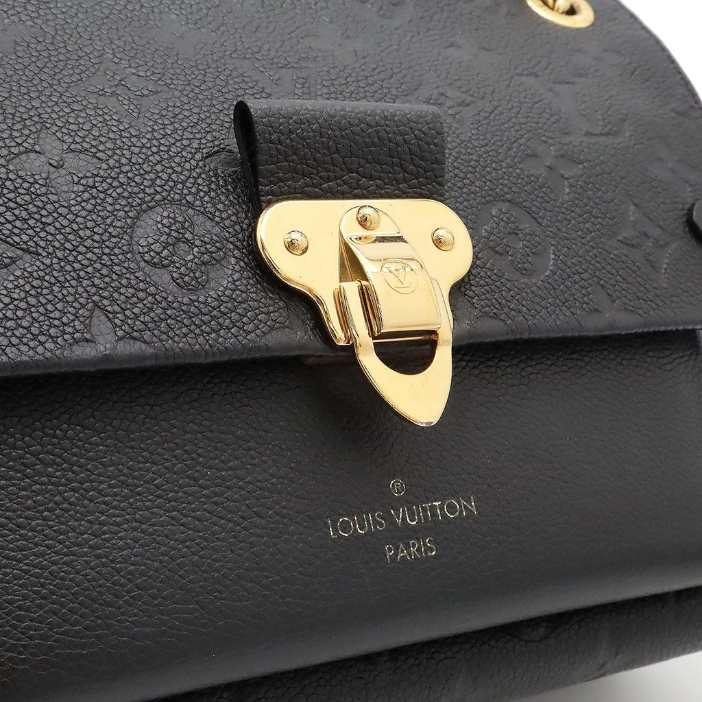 Louis Vuitton Monogram Empreinte Vavin PM Shoulder Bag Chain Noir Black — view 8