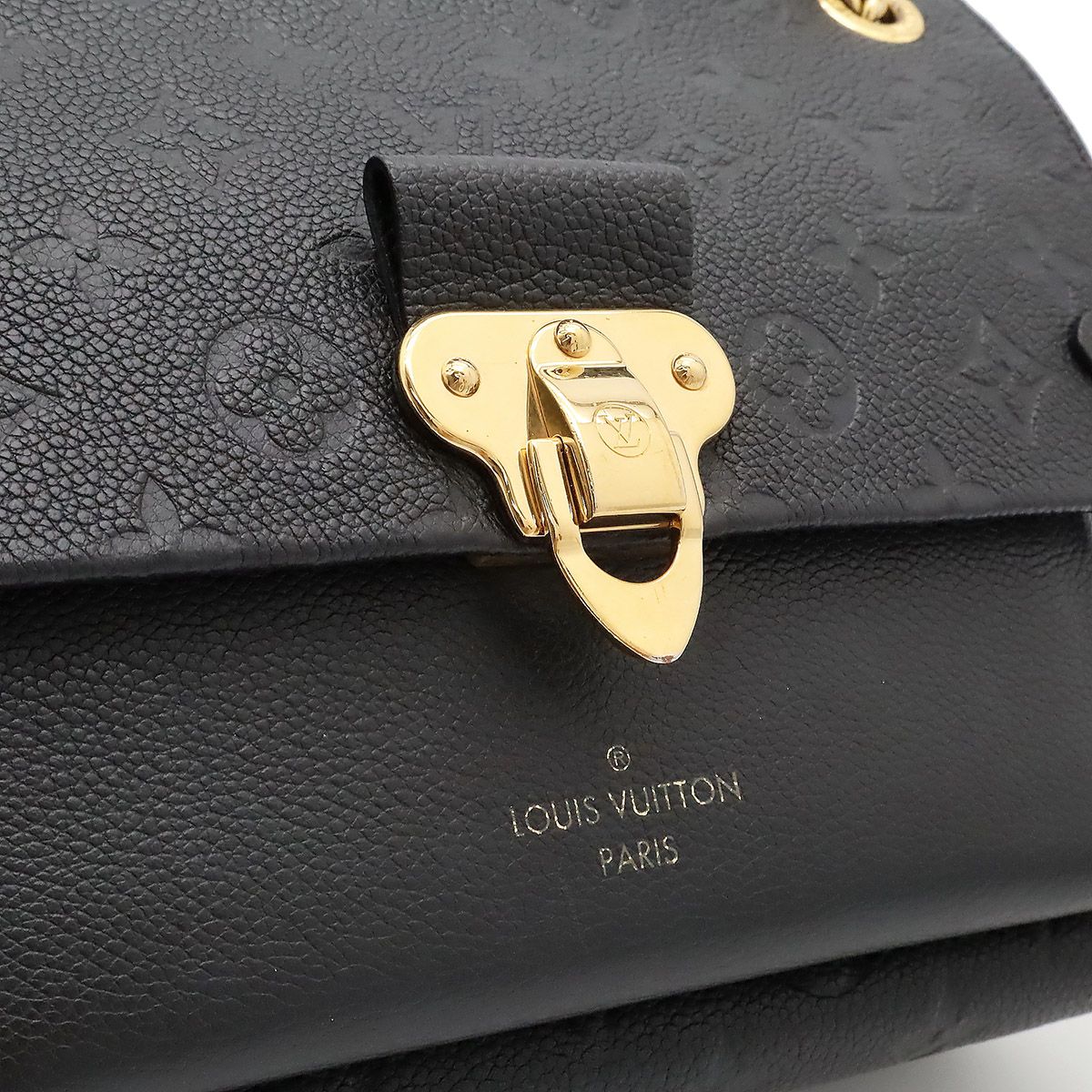 Louis Vuitton Monogram Empreinte Vavin PM Shoulder Bag Chain Noir Black — view 8