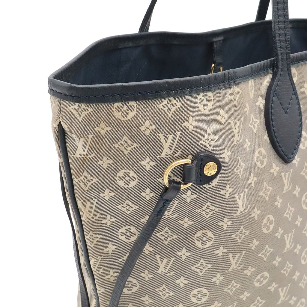 Louis Vuitton Monogram Idylle Neverfull MM Tote Shoulder Bag Canvas Navy — view 6