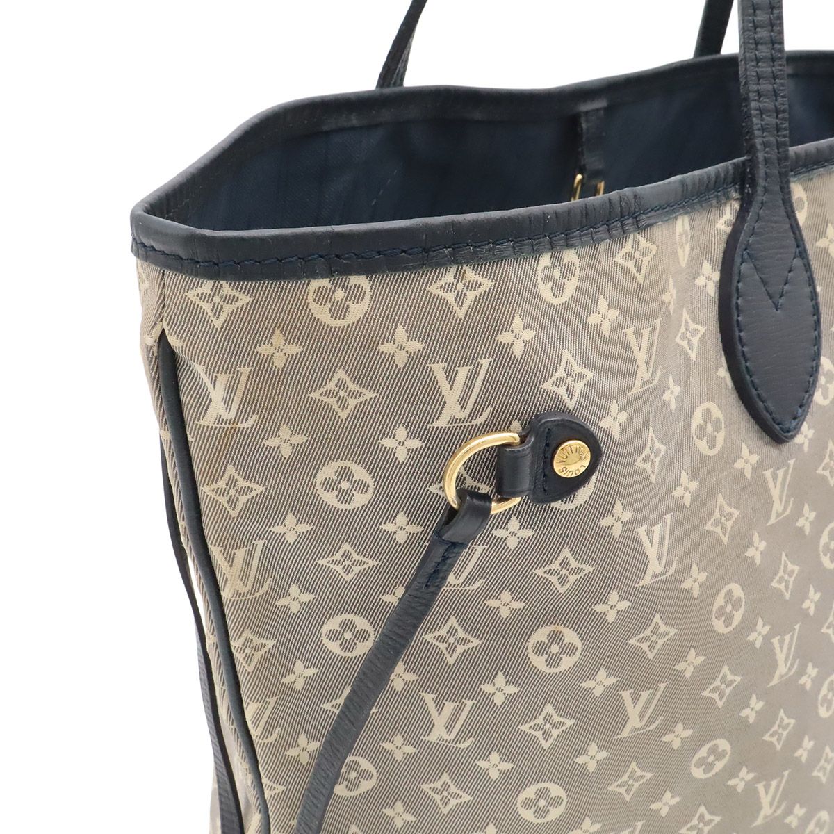 Louis Vuitton Monogram Idylle Neverfull MM Tote Shoulder Bag Canvas Navy — view 6