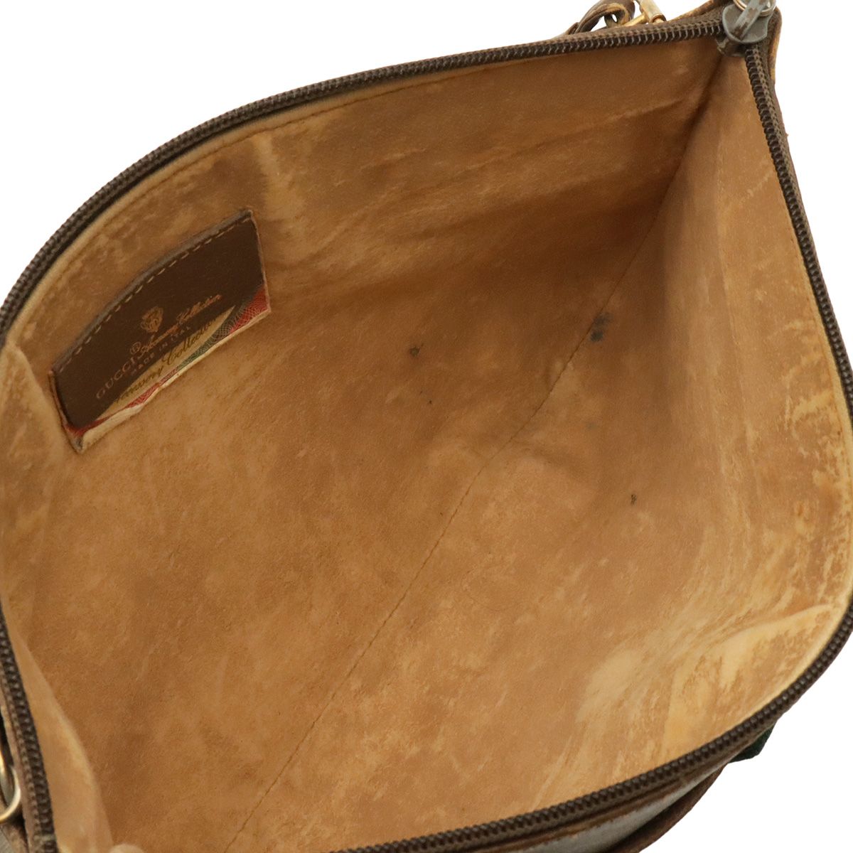 Gucci Vintage GG Plus Sherry Line Shoulder Bag Pochette 2-Way Clutch Beige — view 7