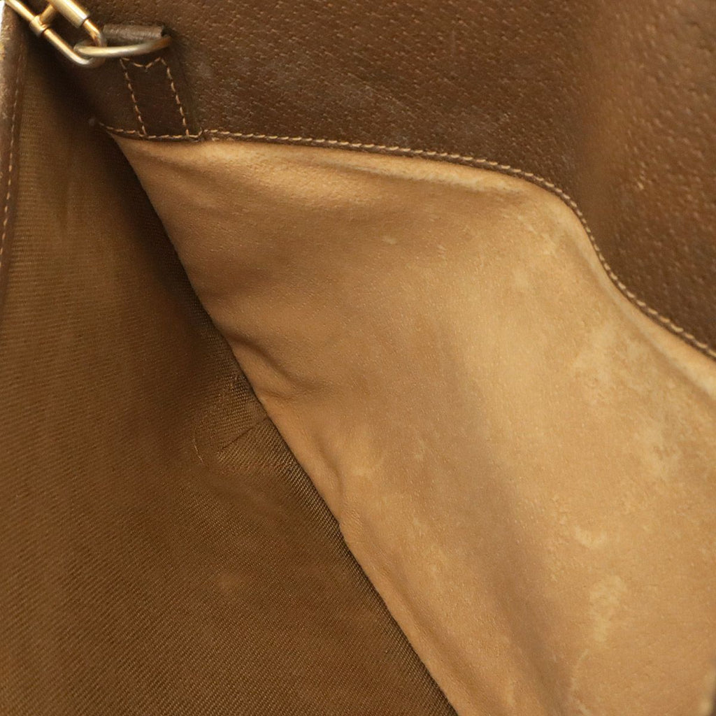 Gucci Vintage GG Plus Sherry Line Shoulder Bag Pochette 2-Way Clutch Beige — view 8