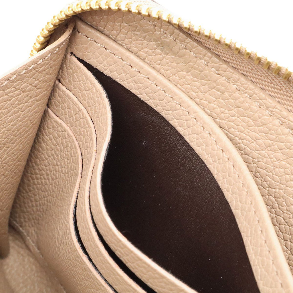 Louis Vuitton Monogram Empreinte Zippy Wallet Zip Around Bicolor Tourterelle — view 7