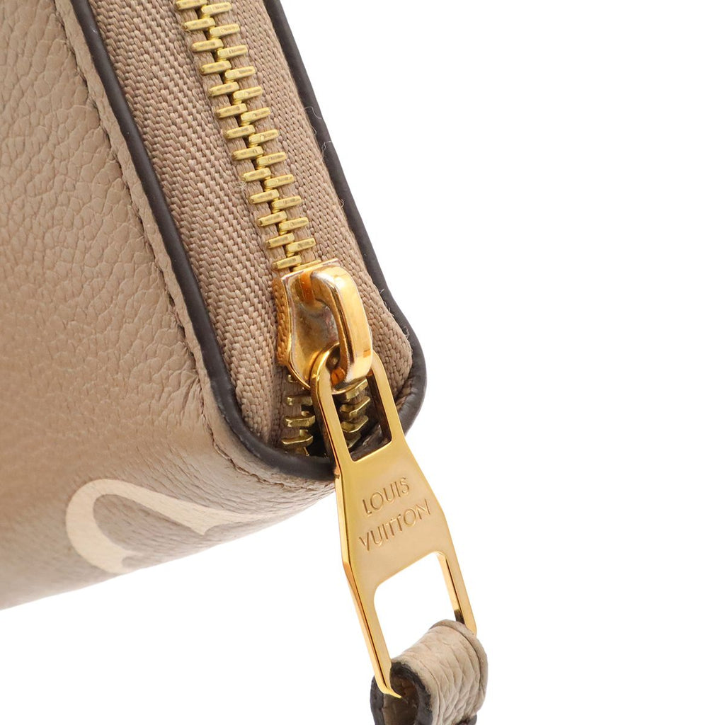 Louis Vuitton Monogram Empreinte Zippy Wallet Zip Around Bicolor Tourterelle — view 4