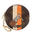 Louis Vuitton Monogram Groom Porte Monnaie Rond Coin Purse Round Bellboy Print