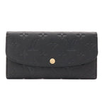 Louis Vuitton Monogram Empreinte Portefeuille Emily Wallet Bifold Noir Black