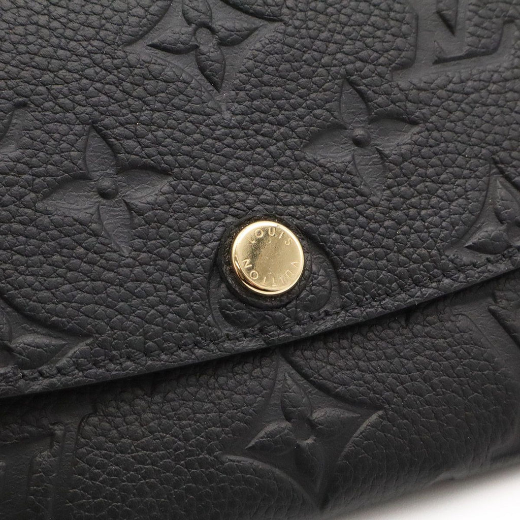 Louis Vuitton Monogram Empreinte Portefeuille Emily Wallet Bifold Noir Black — view 4