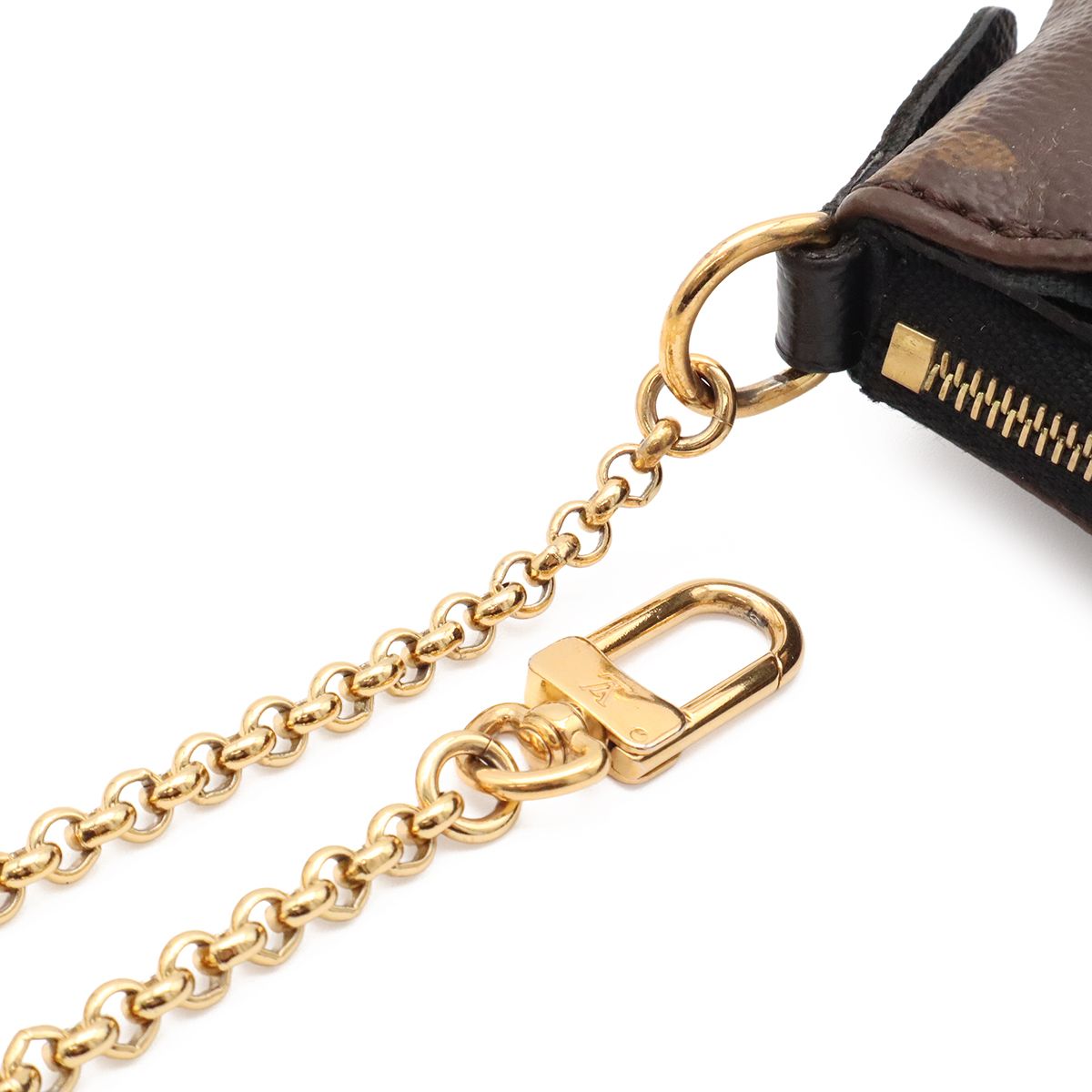 Louis Vuitton Monogram Pallas Clutch Shoulder Bag Chain 2-Way Noir Black — view 4