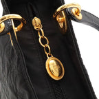 Dior Lady Cannage Tote Bag Nylon Leather Black Gold — view 6