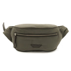 Bottega Veneta Crossroad Bum Bag Waist Pouch Nylon Leather Gray Black
