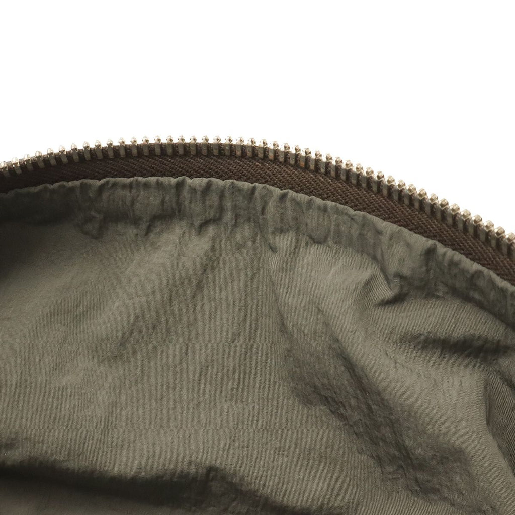 Bottega Veneta Crossroad Bum Bag Waist Pouch Nylon Leather Gray Black — view 8