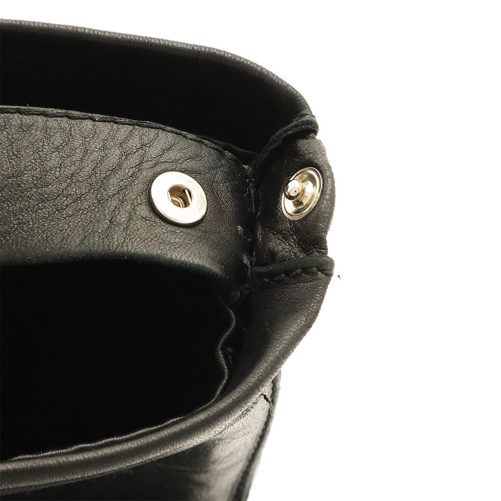 Hermes Tudu Shoulder Bag Pochette Crossbody Leather Black — view 5
