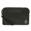 Prada Porter Collaboration Saffiano Clutch Leather Nero Black Silver
