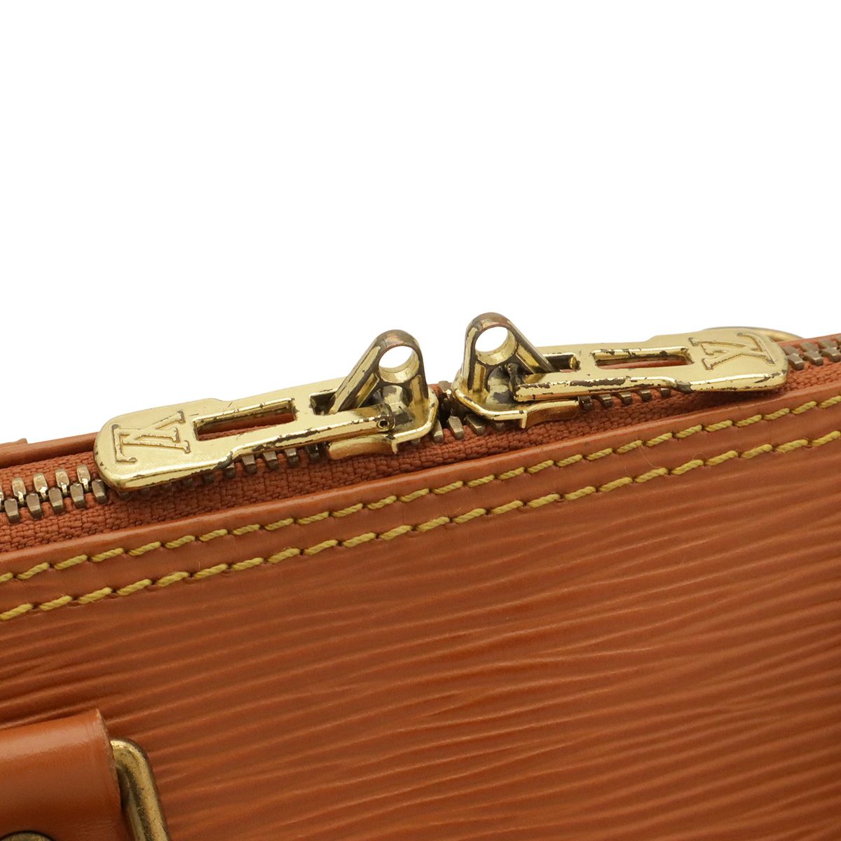 Louis Vuitton Epi Alma Handbag Leather Cipango Gold Brown Camel — view 5