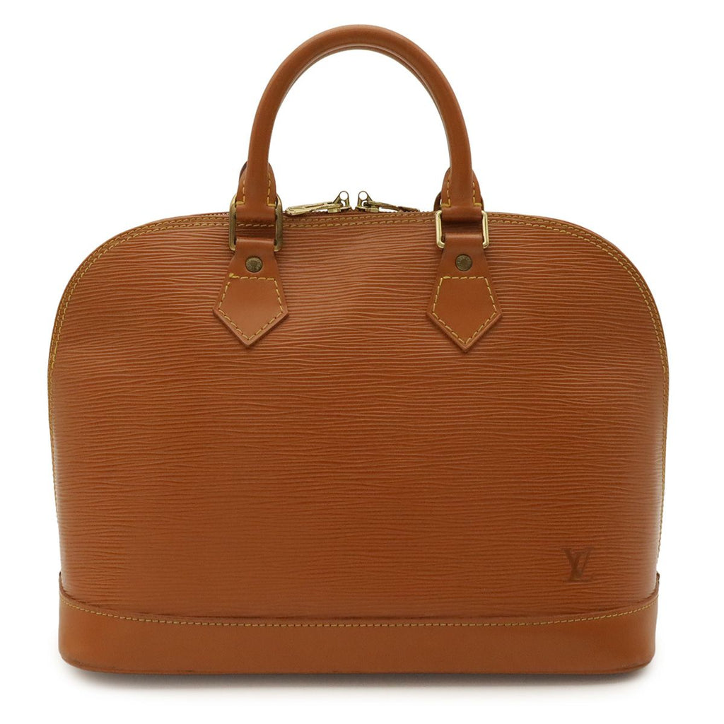 Louis Vuitton Epi Alma Handbag Leather Cipango Gold Brown Camel