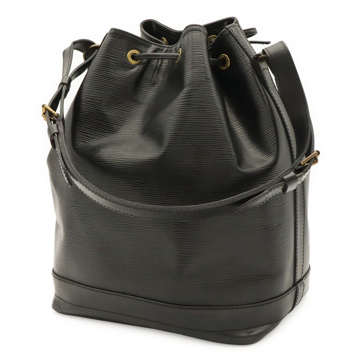 Louis Vuitton Epi Noe Shoulder Bag Drawstring Noir Black Gold — view 2