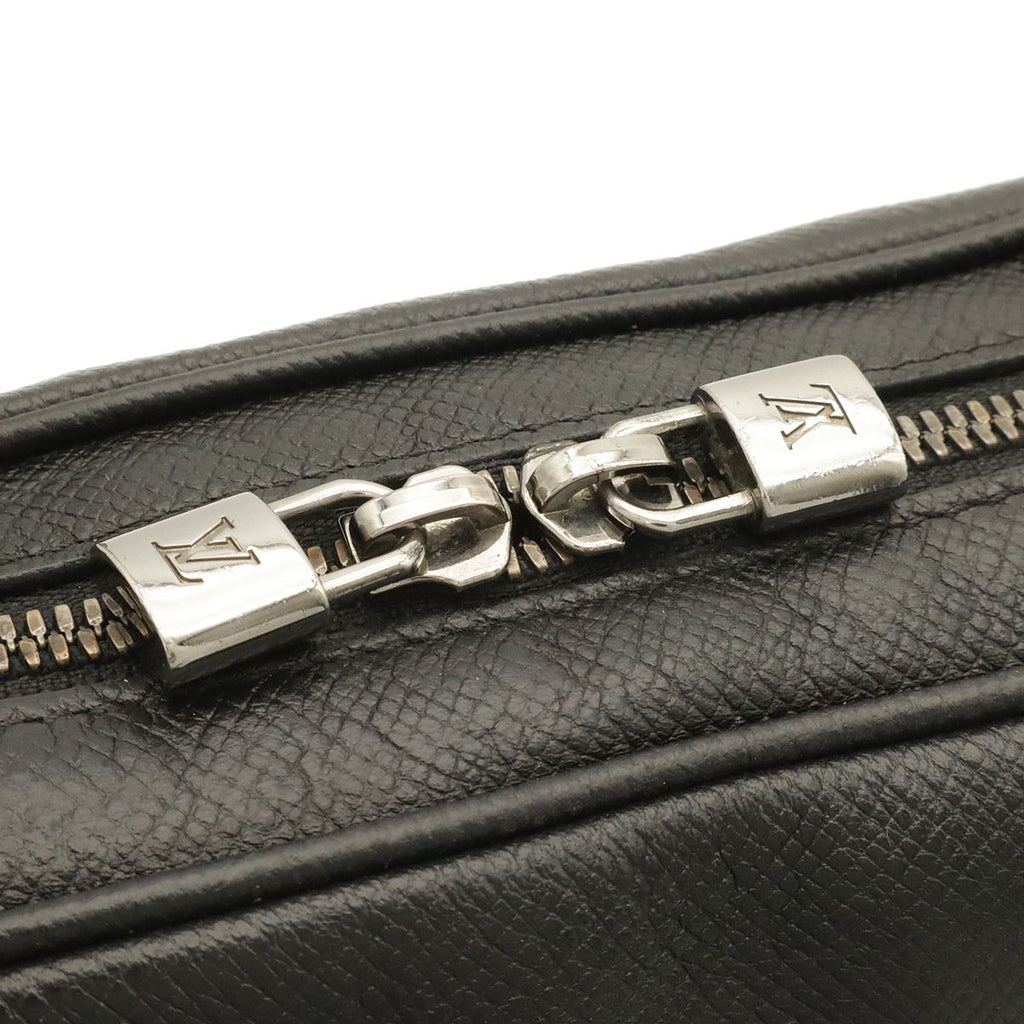 Louis Vuitton Taiga Messenger PM Shoulder Bag Crossbody Ardoise Black Silver — view 7